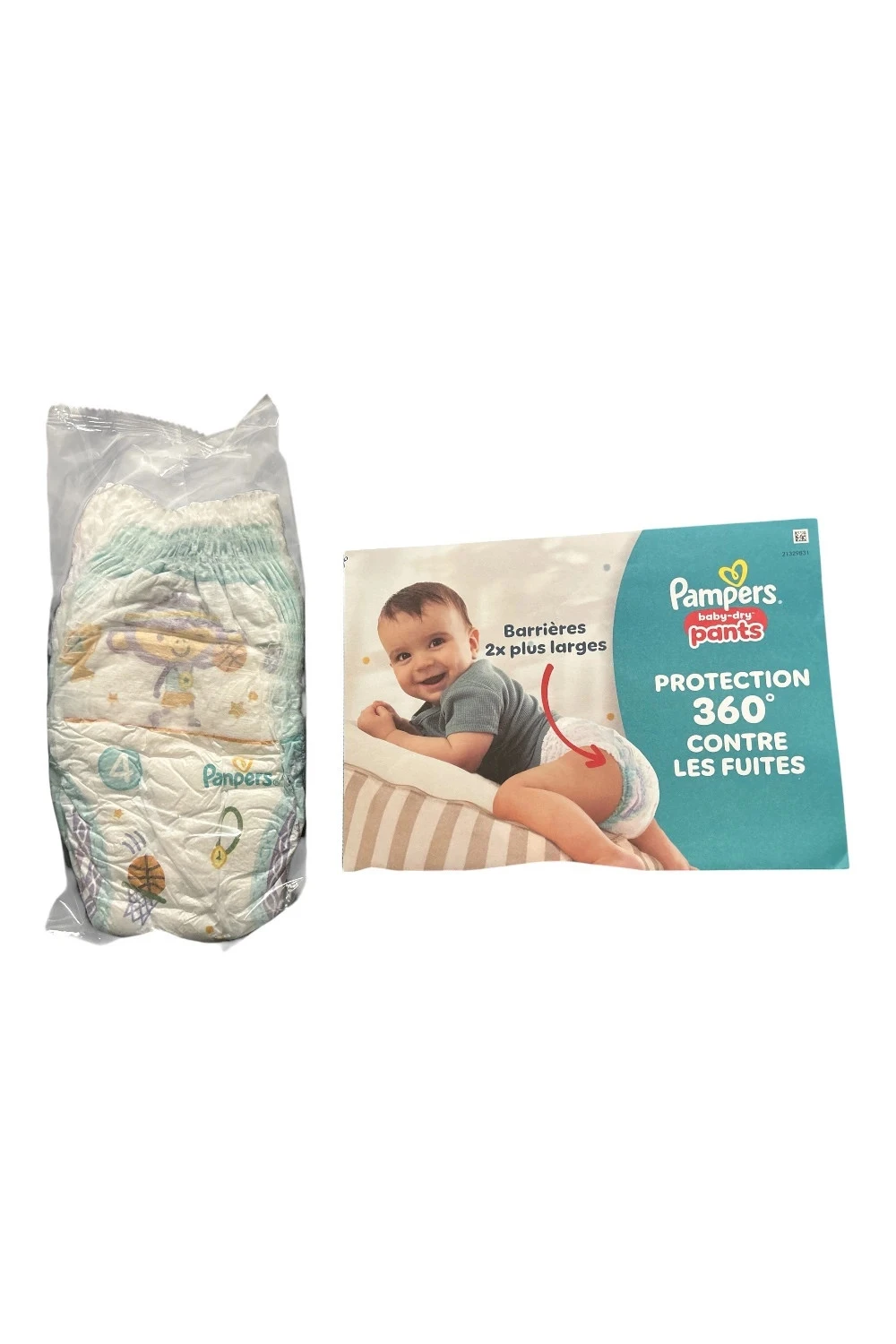 Lot de 2 couches taille 4 Pampers